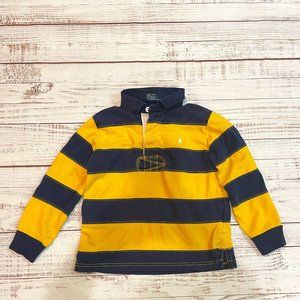 Boys Polo Ralph Lauren Striped Cotton Jersey Rugby Shirt